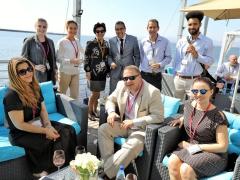 ILTM Africa attendees enjoying lunch at Shimmy Beach Club.