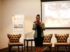 A speaker at the Africa Tourism Leadership Forum & Awards.