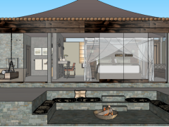 The camp will have eight suites and two honeymoon suites.