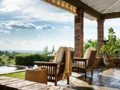 Hillside Suite offers broad views over the Serengeti plains.