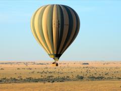 A hot air balloon safari in the southern Serengeti.