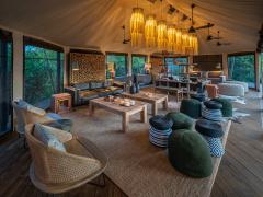 The main guest area at Magashi Camp.