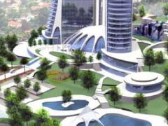 Rendering of the 244-room Hilton Hotel, Kampala.