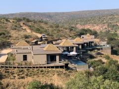 Biyela Lodge has beautiful views of the Wilderness and game park.