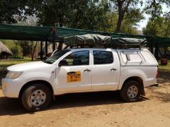 Zambezi 4x4 Safaris has two double cabs with roof tents and camping equipment as part of its fleet.