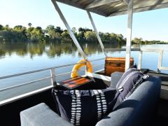 The new cruise boat on the Zambezi