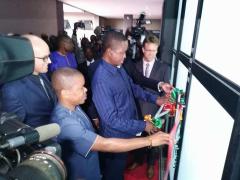 President Edgar Lungu officially opening the new hotel.