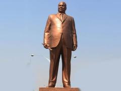 Former Vice President, Joshua Mqabuko Nkomo statue in Bulawayo,Zimbabwe.