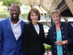 Lusindiso Dabula, Emira Property Fund COO - Ulana van Biljon, Sandra Kruger.