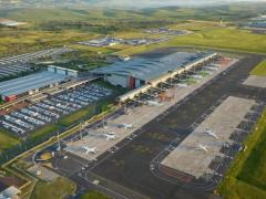 An aerial view of King Shaka International Airport