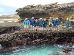 Guide Billy Robertson takes guests on a journey through the tidal ecosystem.