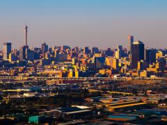 The city of Johannesburg.