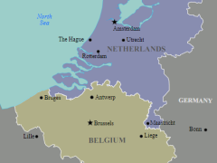 Map of the Benelux Union
