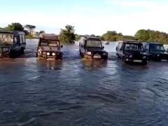 The heavens opened on to the Maasai Mara area, flooding low-lying camps and stranding safari vehicles.