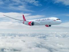 The Virgin Atlantic 787-900 Dreamliner.
