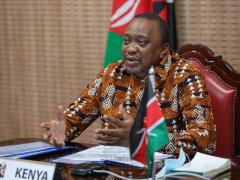 Kenyan President, Uhuru Kenyatta